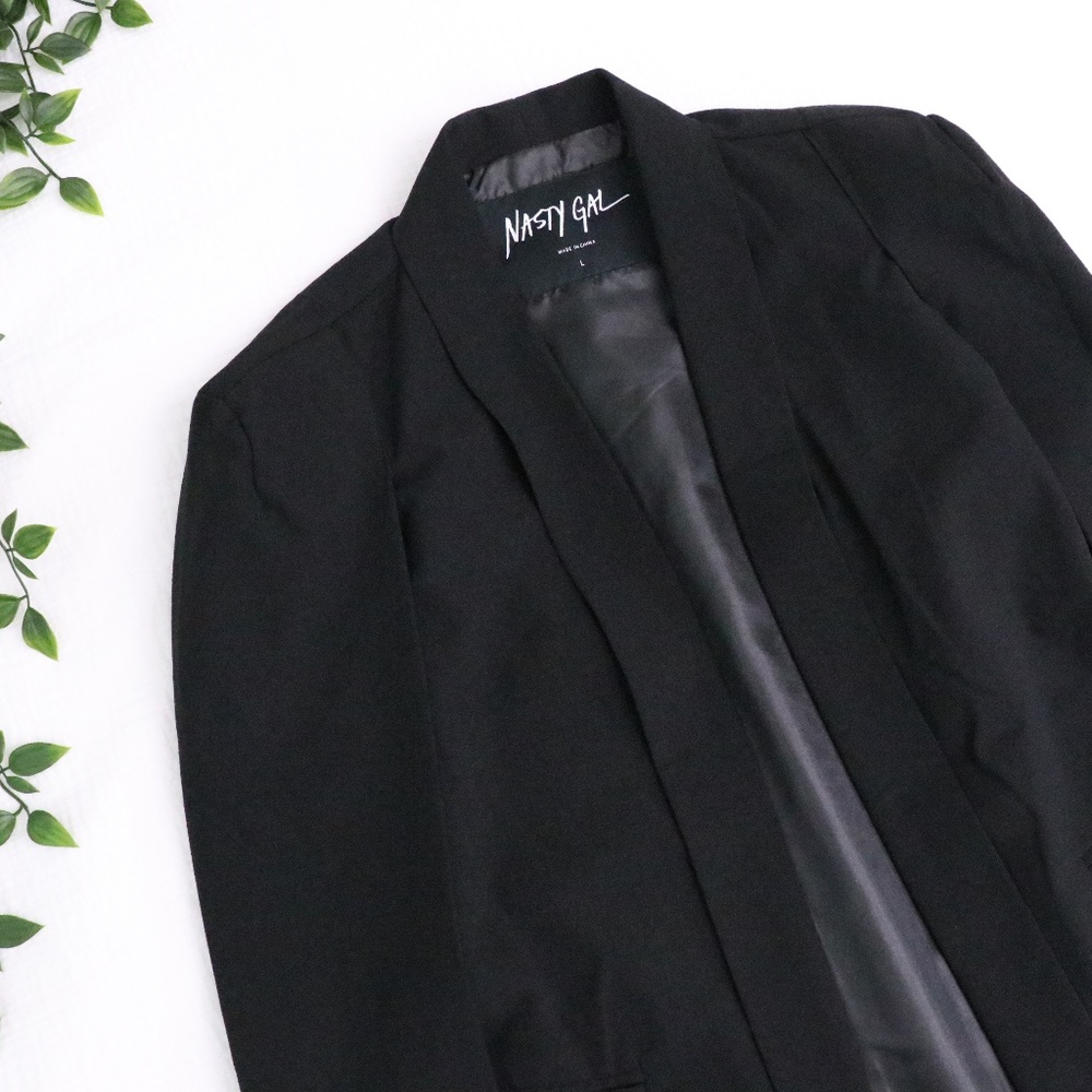 Nasty Gal Black Cape Jacket